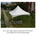 Party Tents Direct 20' x 20' Outdoor Wedding Canopy Event Tent Top ONLY, Striped Green   